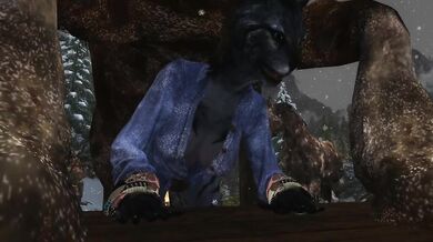 A hot Khajiit stallion takes his human lover on the dining table for a wild ride!