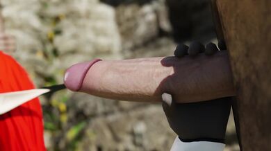 A Formula One driver with a huge cock receives oral pleasure from a sexy female mechanic in the garage