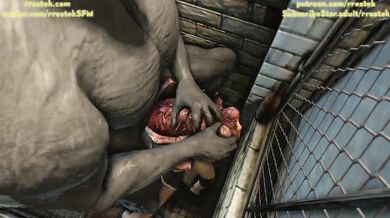 Lara Crofts Hot Tomb Raiding Adventure with the Giant Parasite Monster