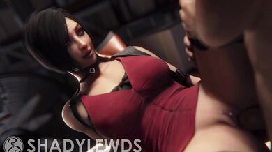 Ada and Leon take a break in the safety room [Shadylewds]