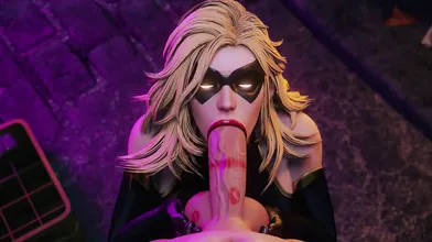 The video is a compilation of Carol Danvers, the famous superhero known as Miss Marvel, in black and white