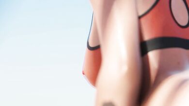 Sexy Brunette Ashe Enjoys Riding Dick by the Pool during Wackation [HentaiPornWacktion]