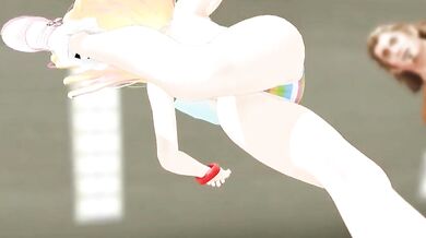 Two-Girl Love: Kizuna Ai and Yoko BB Kick the Cum Out! (Written by YokoBB)