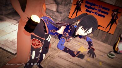 Mona goes all out in her latest porno flick, Genshin Impact