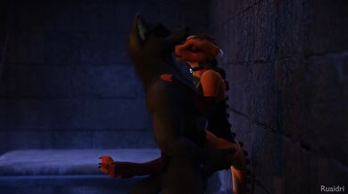 The Mighty Alpha Wolf and His Submissive Slave Babes