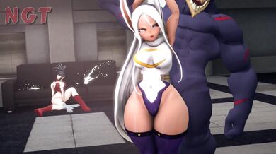 Miriko gets her tight pussy pounded by Nomu in this hot HENTAI porn scene