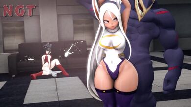 Miriko gets her tight pussy pounded by Nomu in this hot HENTAI porn scene