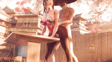 In this erotic video, Irelia enjoys getting pounded from behind by her sexy partner Megaera while dressed in a seductive outfit