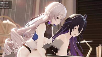 Brunette Goddess Hentai Smashes the Angel