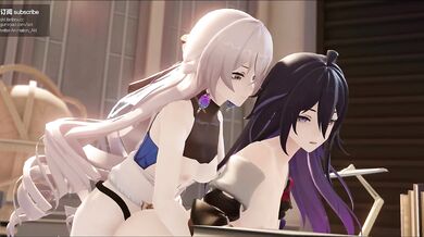 Brunette Goddess Hentai Smashes the Angel