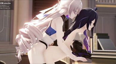 Brunette Goddess Hentai Smashes the Angel