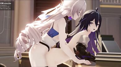 Brunette Goddess Hentai Smashes the Angel