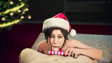 Tomb Raider XXX-Mas Oral Adventure featuring Loving Little Kawaii Detective!