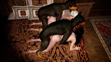 Sexual Encounter Between a Snake Goddess and a Female Nymph (Ciri and Yen)