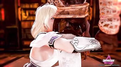 AudioDude gets a for*ced blowjob from God of War himself, Kratos!