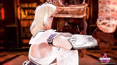 AudioDude gets a for*ced blowjob from God of War himself, Kratos!