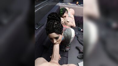 Moms Hot 3-Way with Panamanian and Judy [Honta3D]