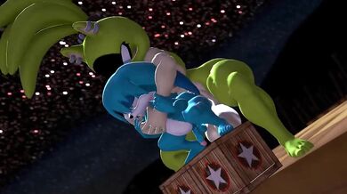 When the Alien Queen Rides her Sexy Robot, Its a Red Light District Galaxy