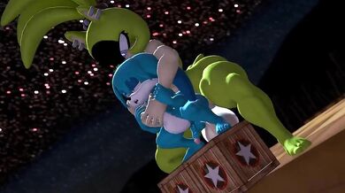 When the Alien Queen Rides her Sexy Robot, Its a Red Light District Galaxy