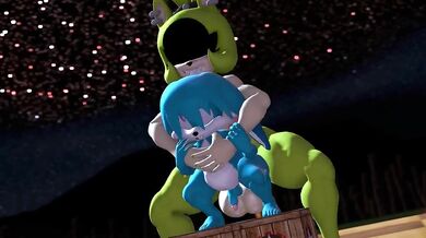 When the Alien Queen Rides her Sexy Robot, Its a Red Light District Galaxy