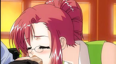 Hentai MILF Mizuho Kazami Gives a Blowjob - Upscaled