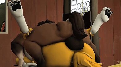 Renamon gets a visit from the Horsemen of the Apocalypse and they make her experience an orgasmic journey that she wont forget anytime soon!