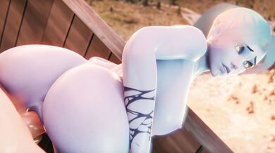 The hottest Megaera cosplay ever! Widowmaker and Doggy Style in a 4K HD Nude video
