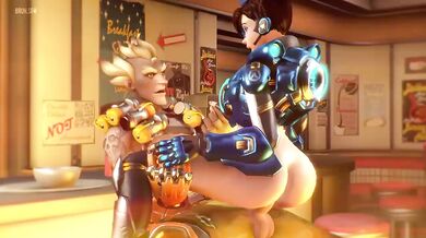 Watch Junkrat fuck Tracer with his giant cock in this SFW version of the iconic Overwatch moment!