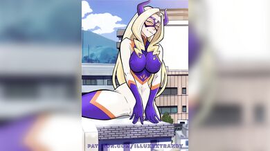 A young lady is pleasuring herself on top of a mountain while the wind blows through her hair Will she be able to reach her ultimate climax?