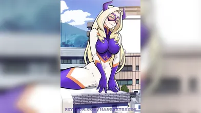 A young lady is pleasuring herself on top of a mountain while the wind blows through her hair Will she be able to reach her ultimate climax?