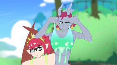 Naera and Charna Doing Some Exercise With Monstrousfrog