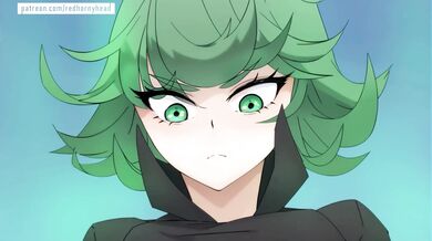 Tatsumaki vs Saitama Fucking Battle - No Top - Red Horny Head