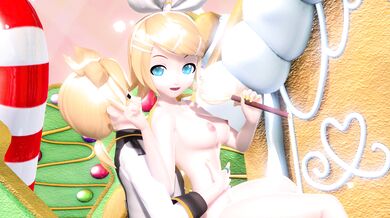 Rin, the lovely Kagamine twin, casts a sweet magic spell on you in MMD Project Diva M39s Plus