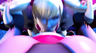 The scene opens with a group of bass-playing sluts in a futa fantasy world, where anything is possible