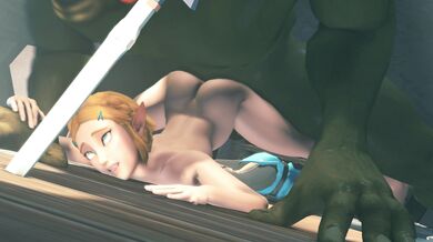 ----------------------------------------------------------- Watch as the beautiful Zelda gets ravaged by Ganons enormous member
