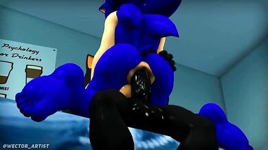 Rebecca rides Shadow Sonic style!