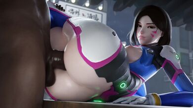 Watching the sexy Overwatch star DVa on a rainy day gets even hotter with 3D Vision