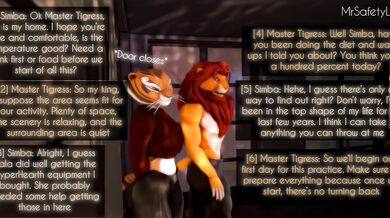 The Lion King XXX: Master Tigress Trains Simba in 1080p HD