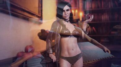 Watch Yennefer get blacked in this smutty adult movie!