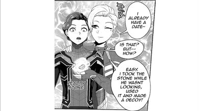 Captain Marvel sucks Spider-Mans brains out in an intense threesome with Hulk