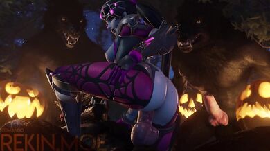 Watch the Hentai video Widow Halloween 2 - Rekin3D where a widowed woman gets horny on All Hallows Eve with her neighbor, Rekin