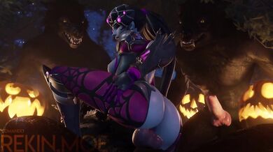 Watch the Hentai video Widow Halloween 2 - Rekin3D where a widowed woman gets horny on All Hallows Eve with her neighbor, Rekin
