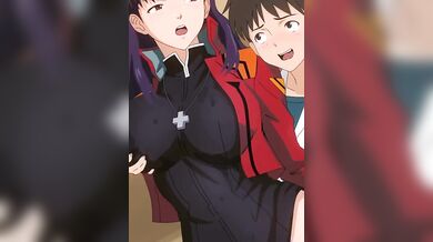 Misato Katsuragi and Shinji Ikari get intimate with their neighbor Akino, in the next installment of Neighbors