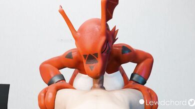 Guilmon Blows for Masters Pleasure (Lewdchord)