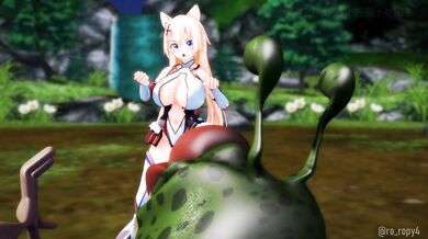 My Tongue Froggy Fucks the Roppi MMMM Double Penetration Or Roping in a Frog Tongue to Suck on my Double Penis Roppi MMMM