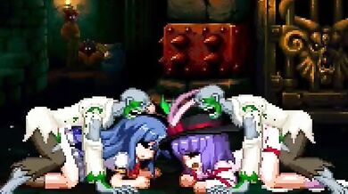 Twin Sisters Together in Tentacle Love