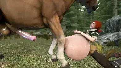 A Horse Named 87 Takes a Nipple Fuck