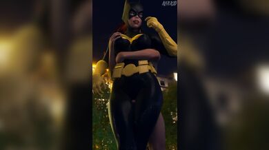 Watch Batgirl perform a thigh job on Alyta3D in this hentai porn video!