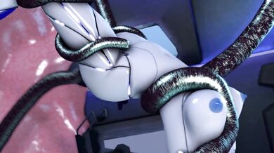 WATCH as the sexy alien creature with tentacles takes on an innocent human female!