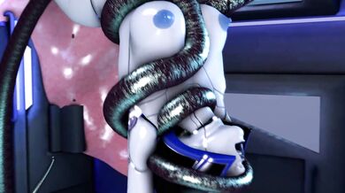 WATCH as the sexy alien creature with tentacles takes on an innocent human female!